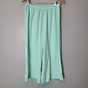 Oh My Gauze! Pants Women 2 Large Paula Pull On Lagenlook Wide Leg Beach Resort